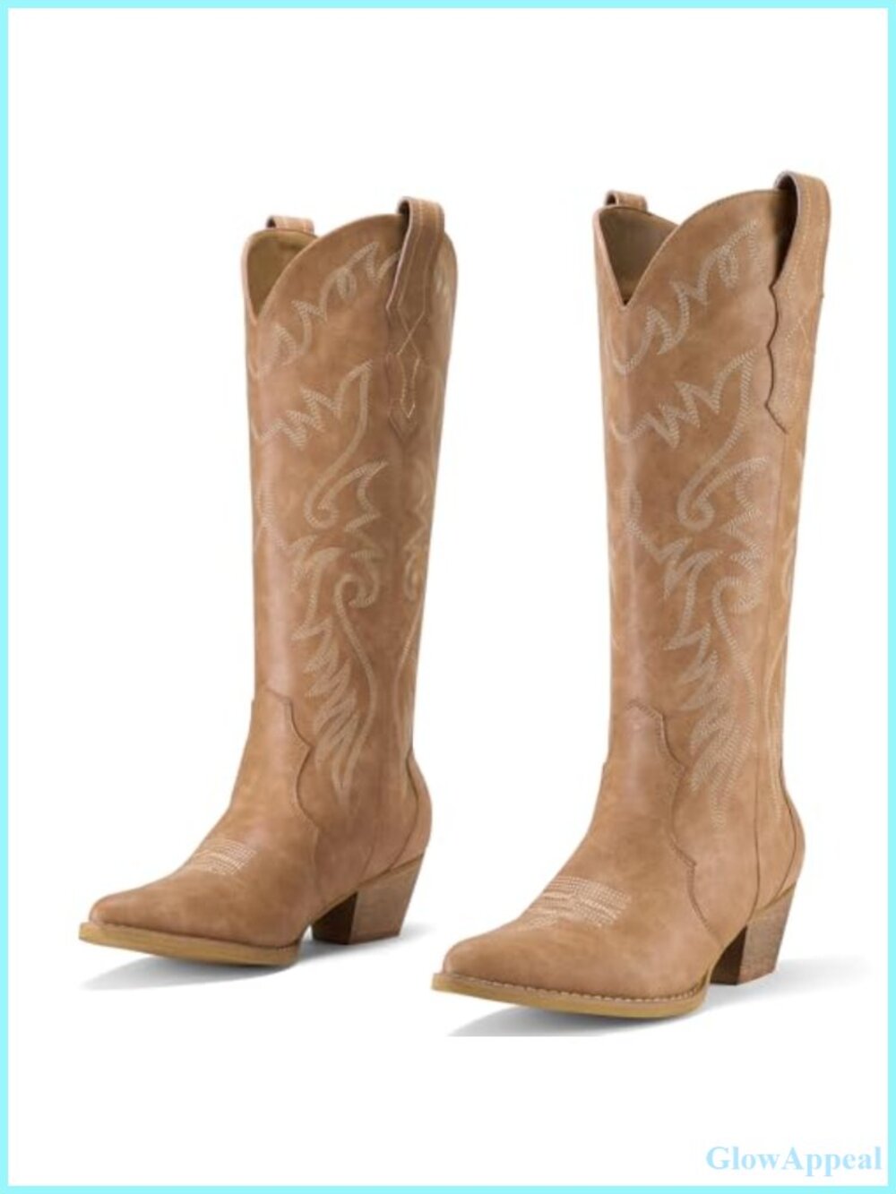 Women's Knee High Cowboy Boots Pointed Toe Western Cowgirl Boots
